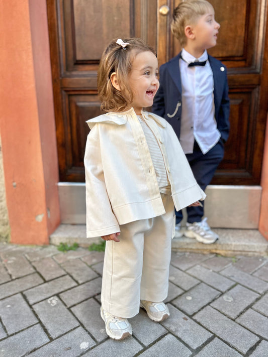 T-shirt riga lurex e collo