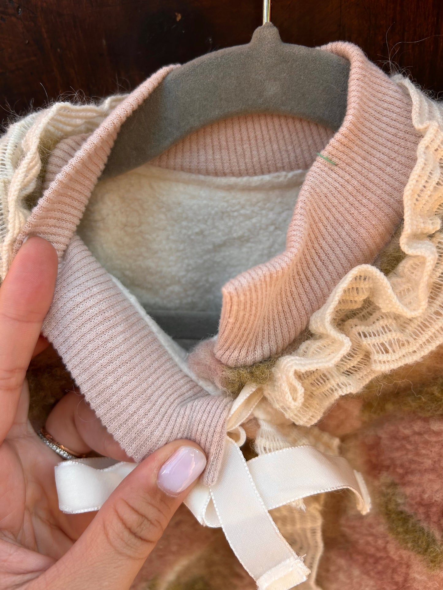 Cappotto fiori e pizzo