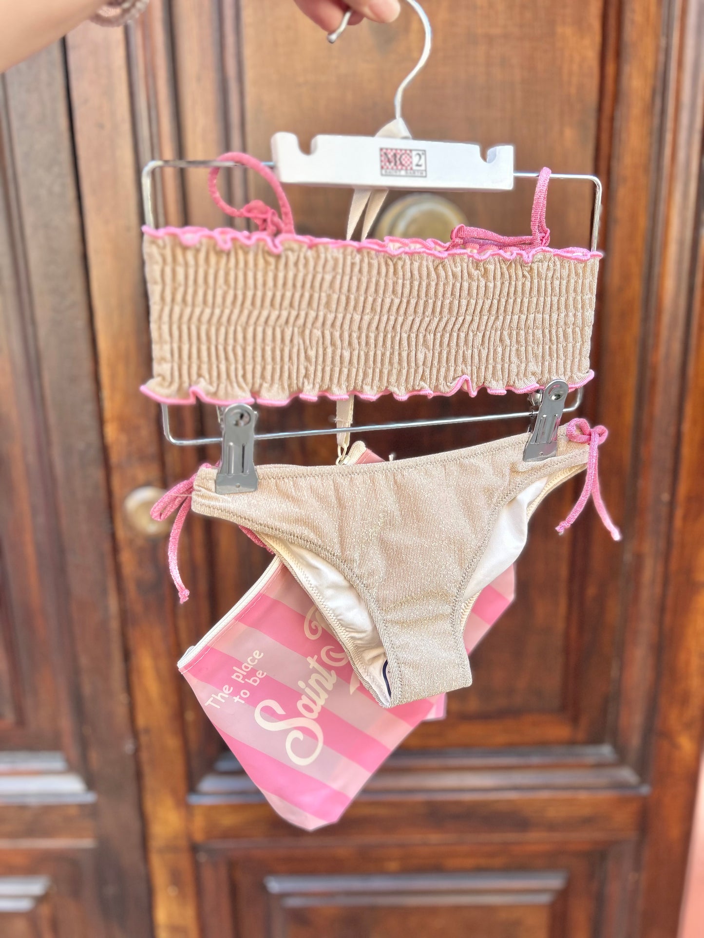Costume lurex a fascia