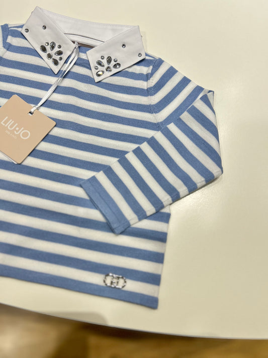 Maglia con colletto camicia
