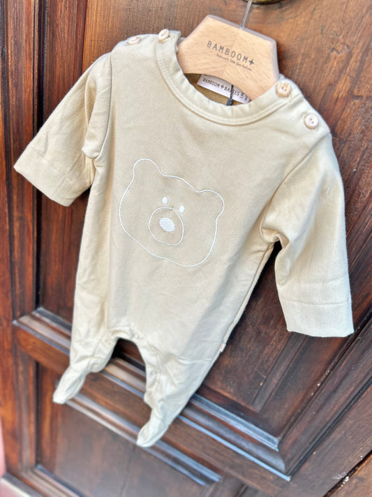 Tutina con piedi orsetto