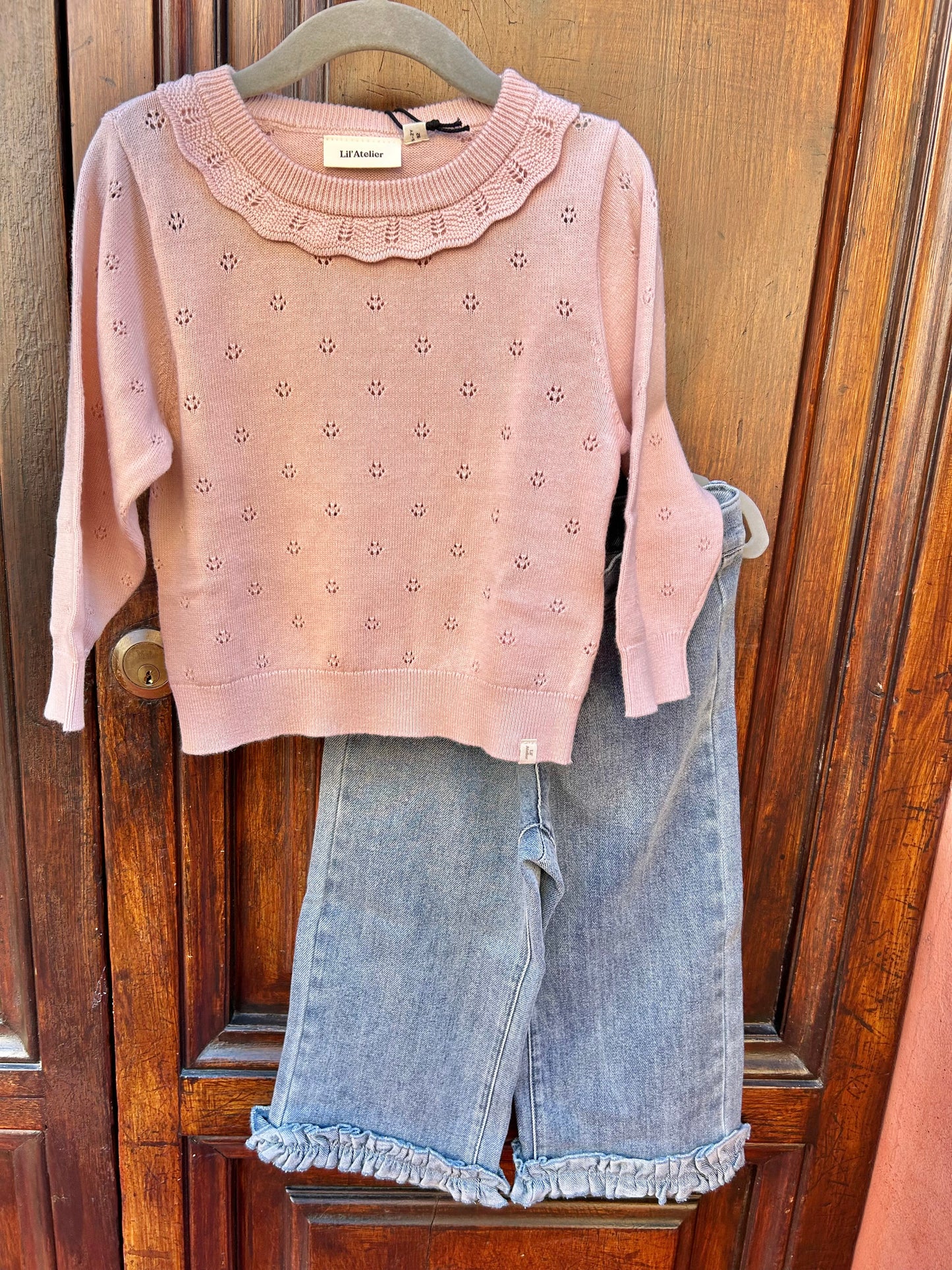 Jeans con rouches