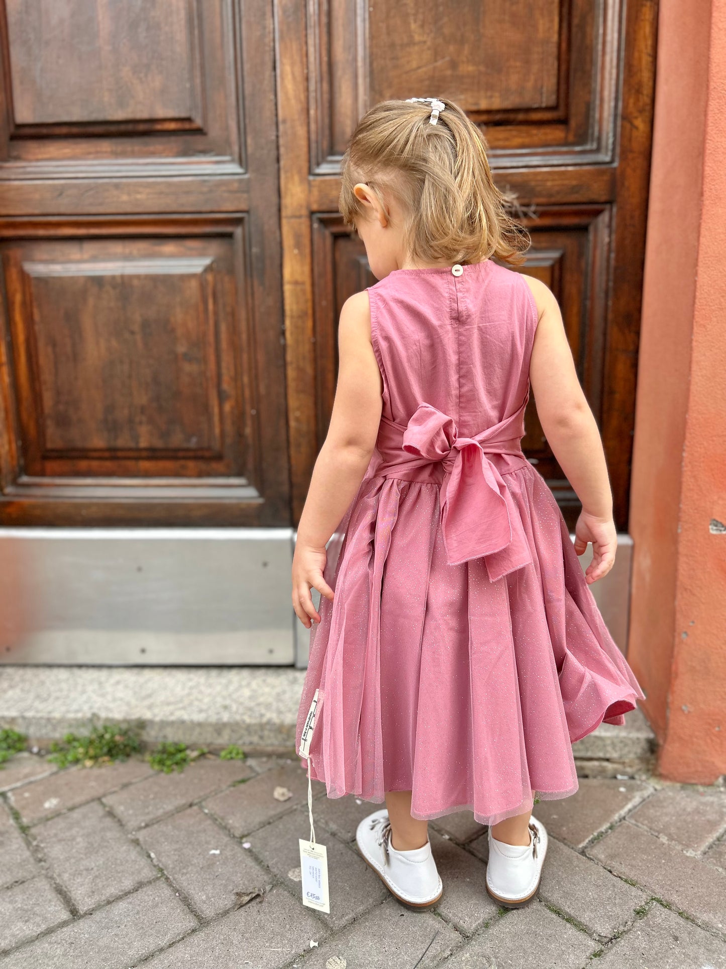 Abito tulle e fiocco