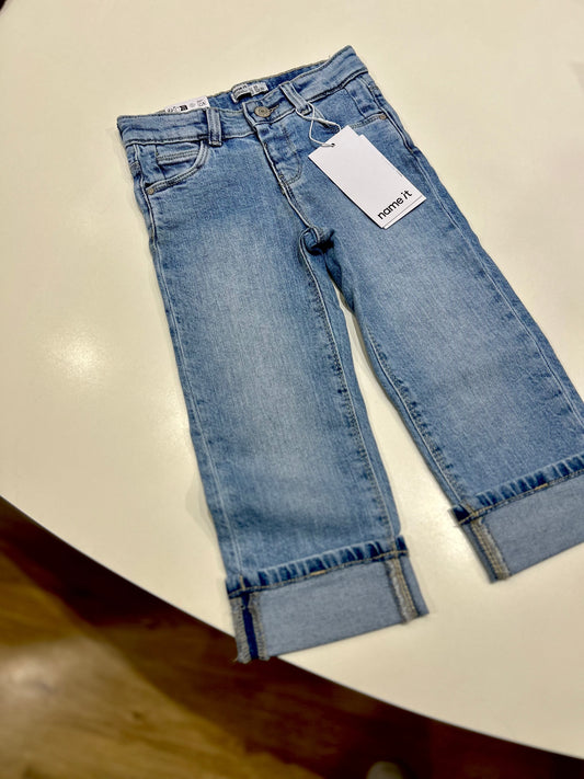 Jeans con risvolto