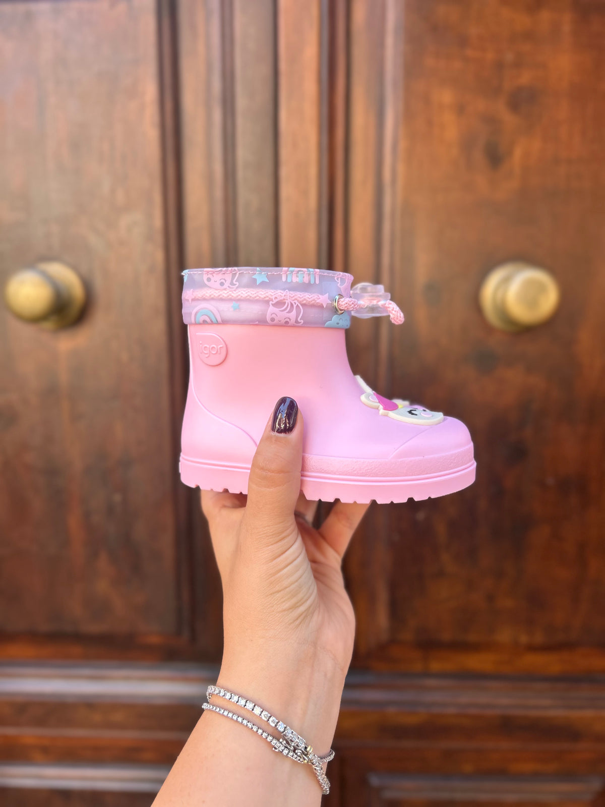 Stivali da pioggia per bambini e bambine – Blu, Rosa e Verde