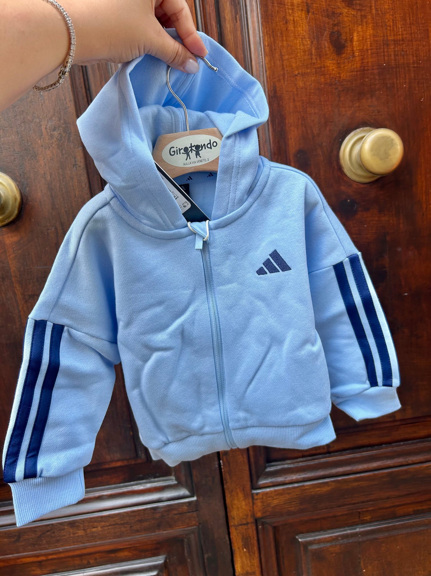 Tuta felpata con zip