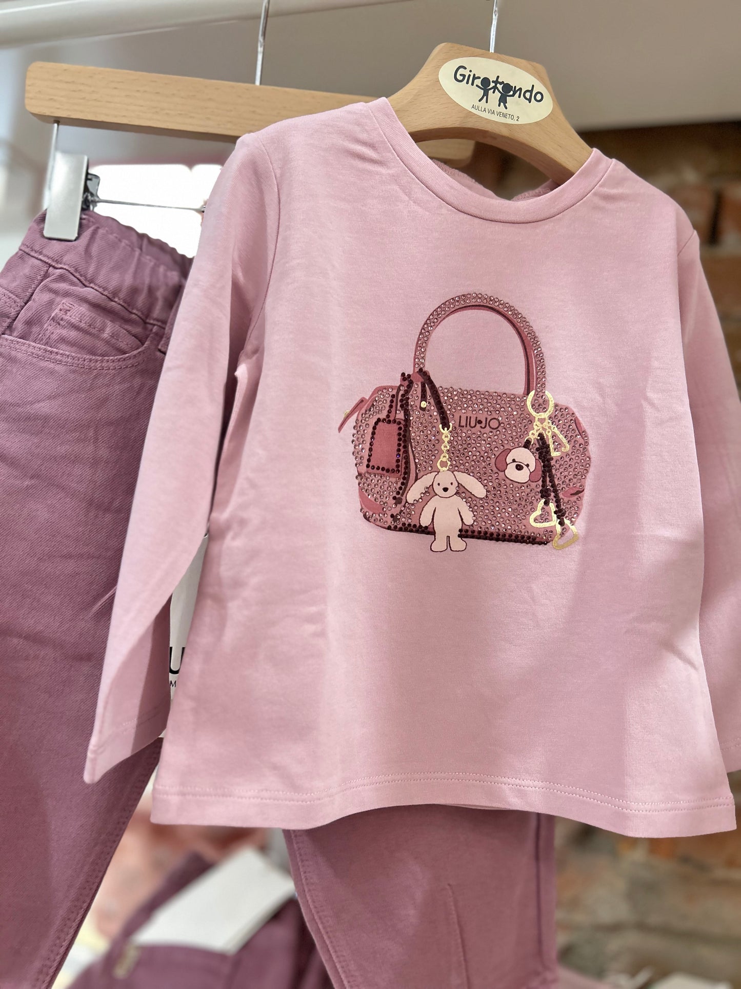 T-shirt borsa e charms