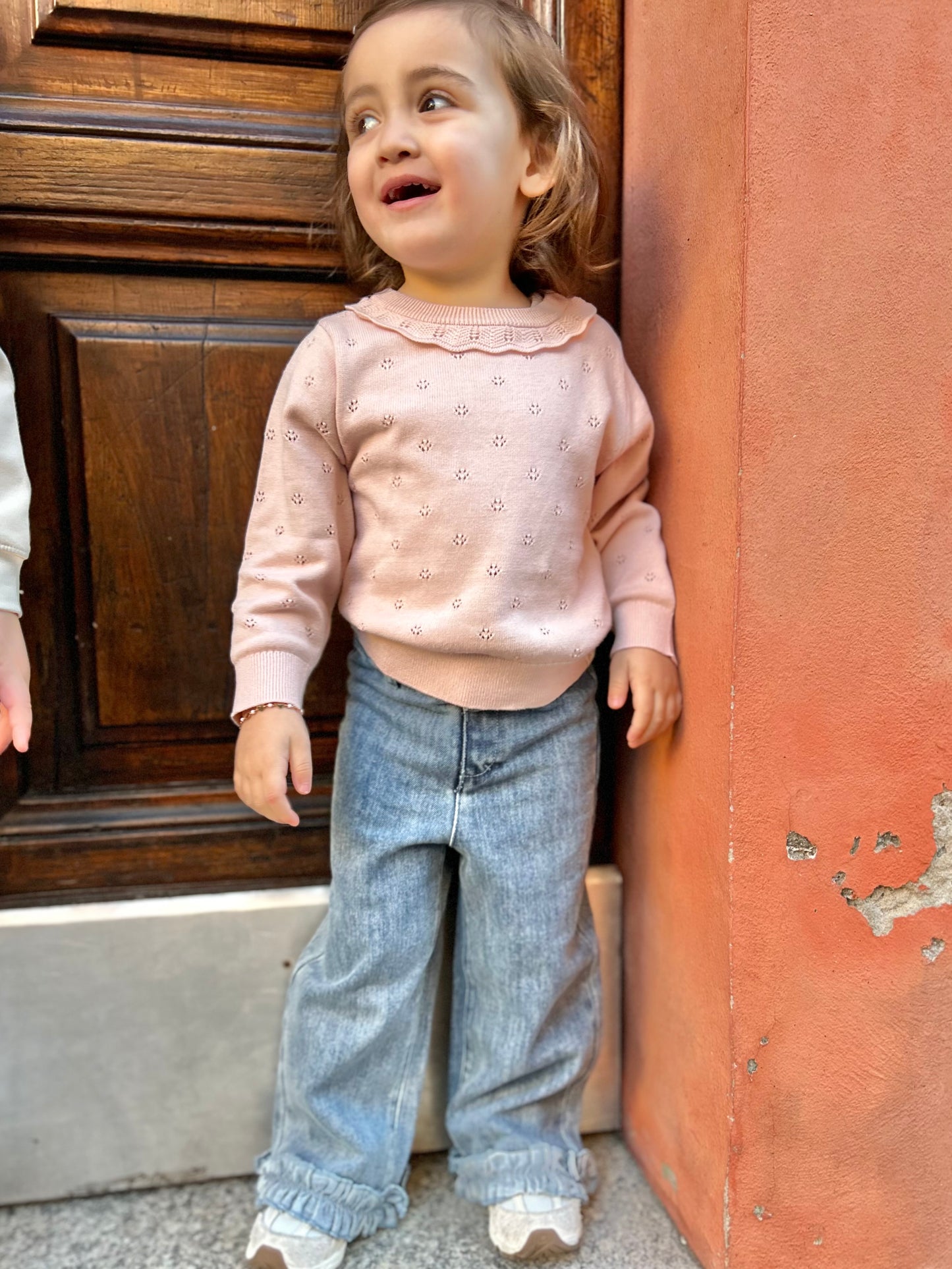 Jeans con rouches
