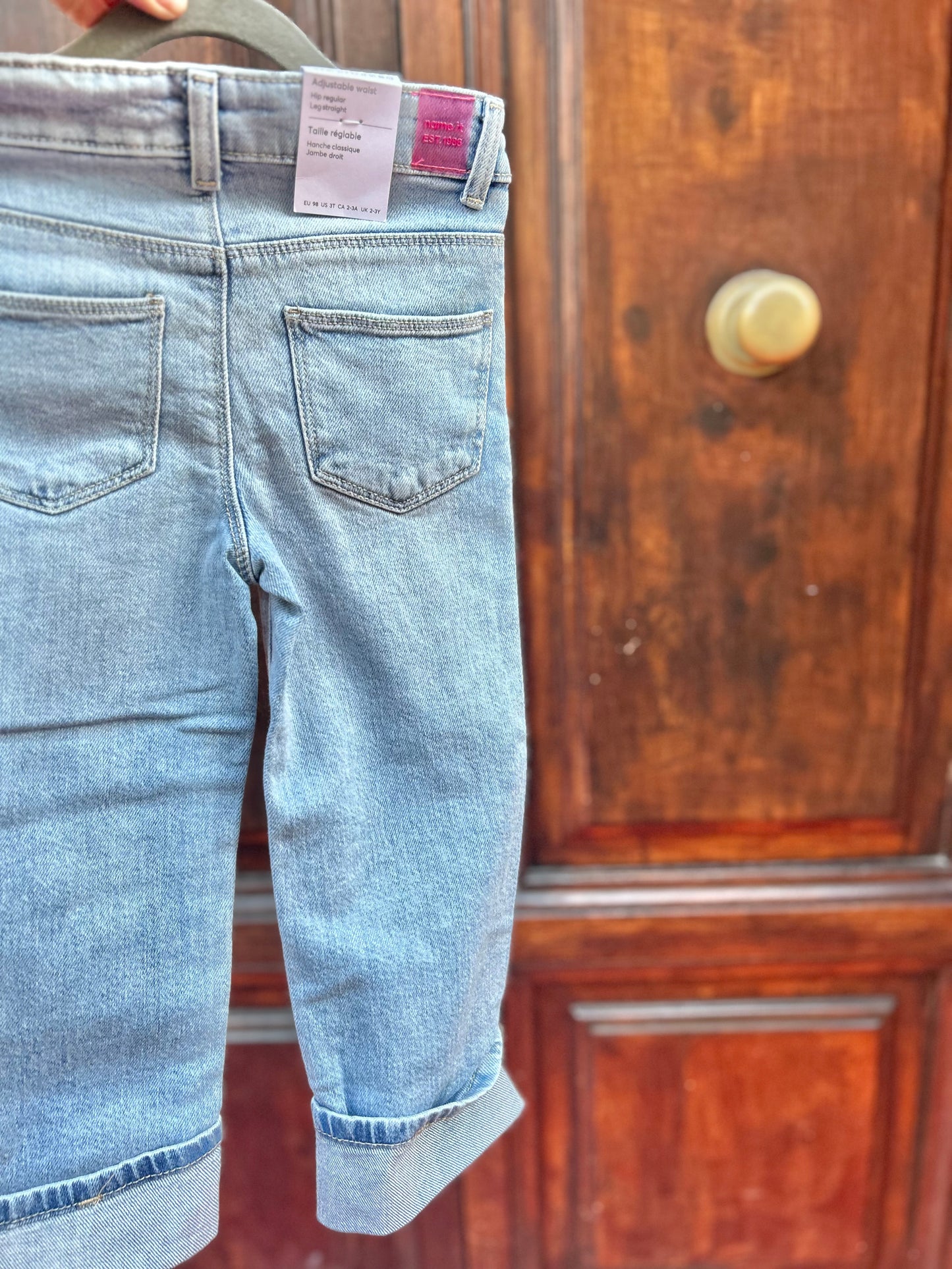 Jeans con risvolto