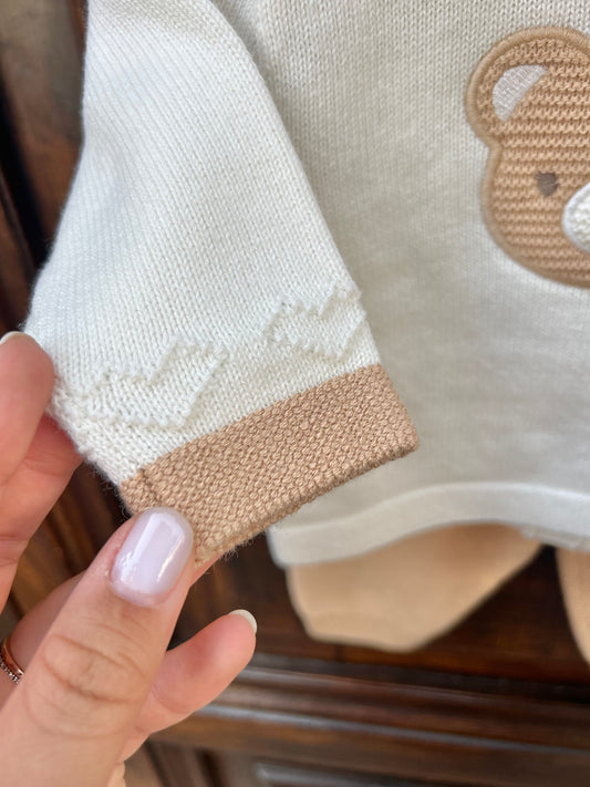 Tutina 2 pezzi cotone e lana 🧸