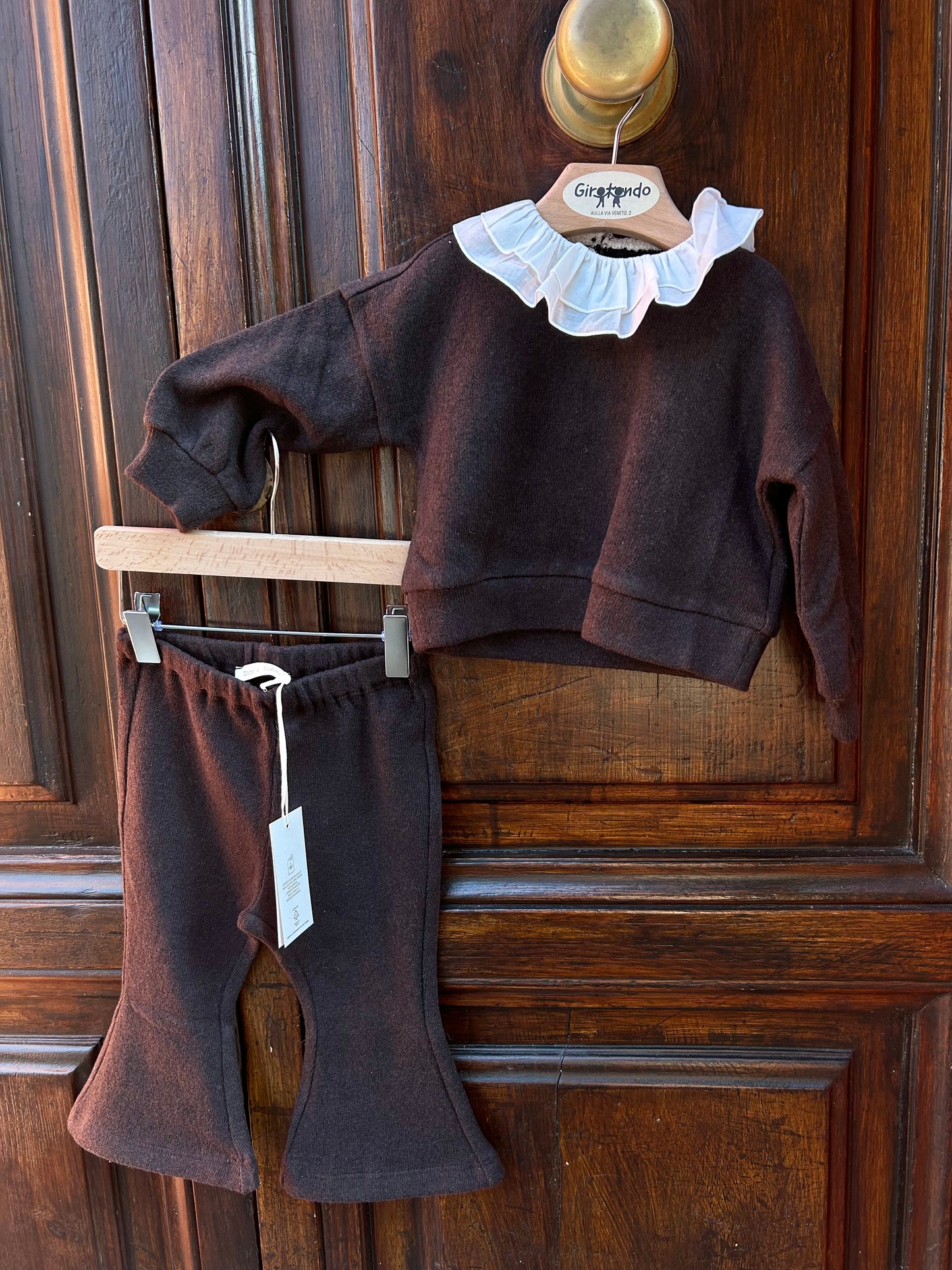 Completo in caldo cotone Brown