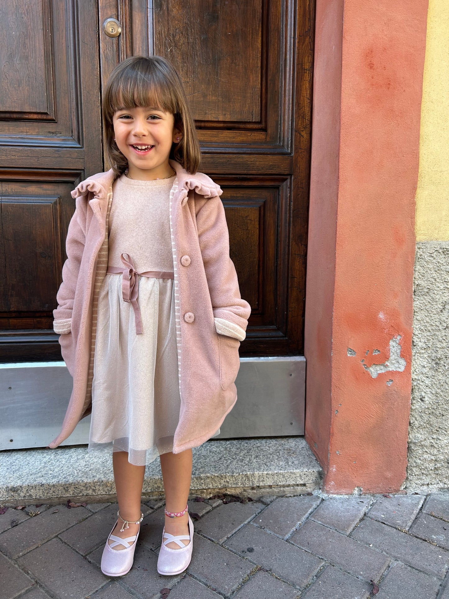 Abitino in caldo cotone e tulle
