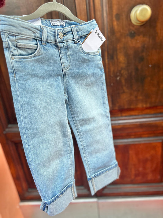 Jeans con risvolto