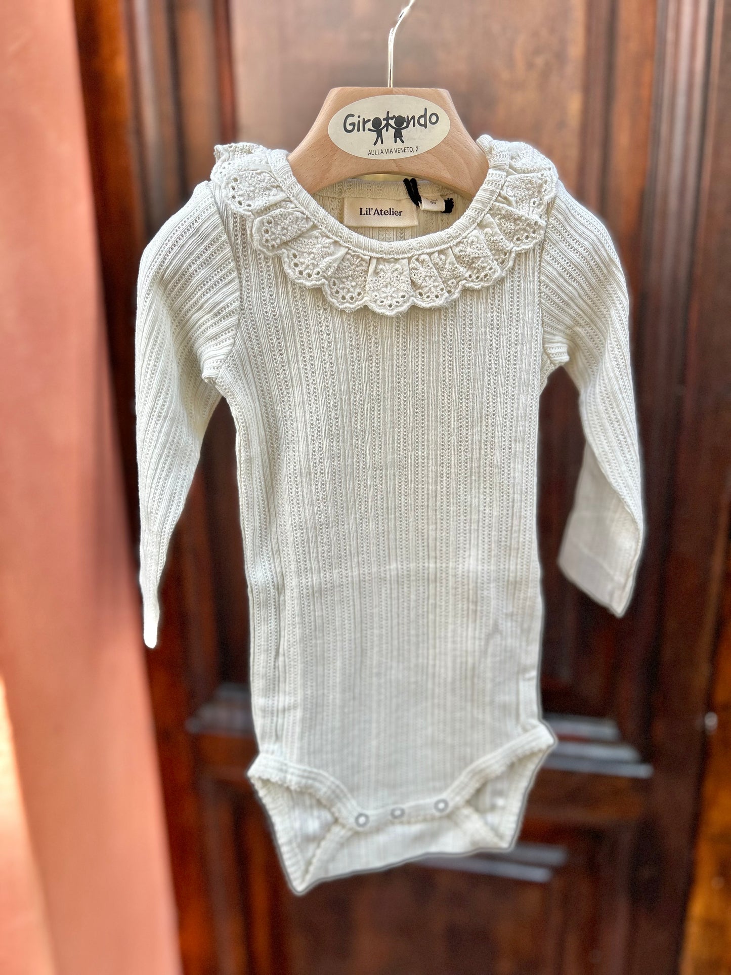 Body t-shirt con colletto