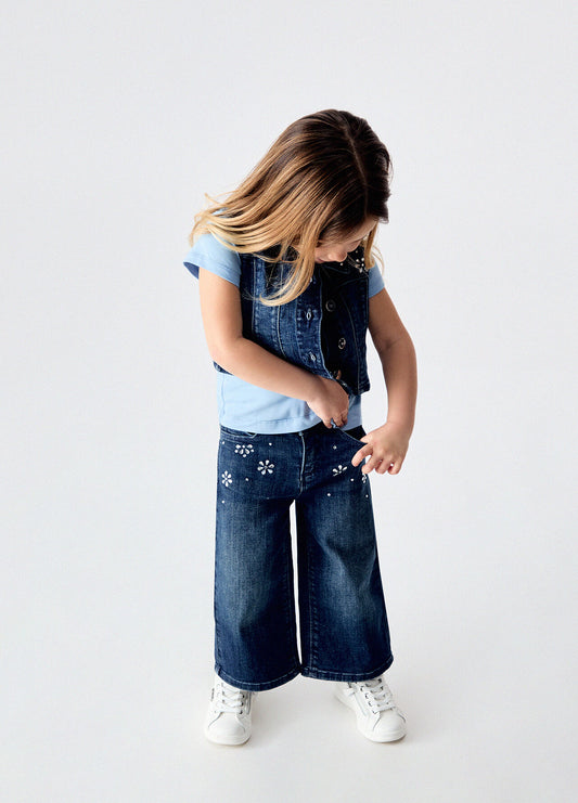 Jeans con strass
