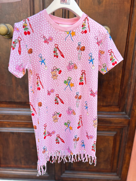 Abitino in cotone con frange