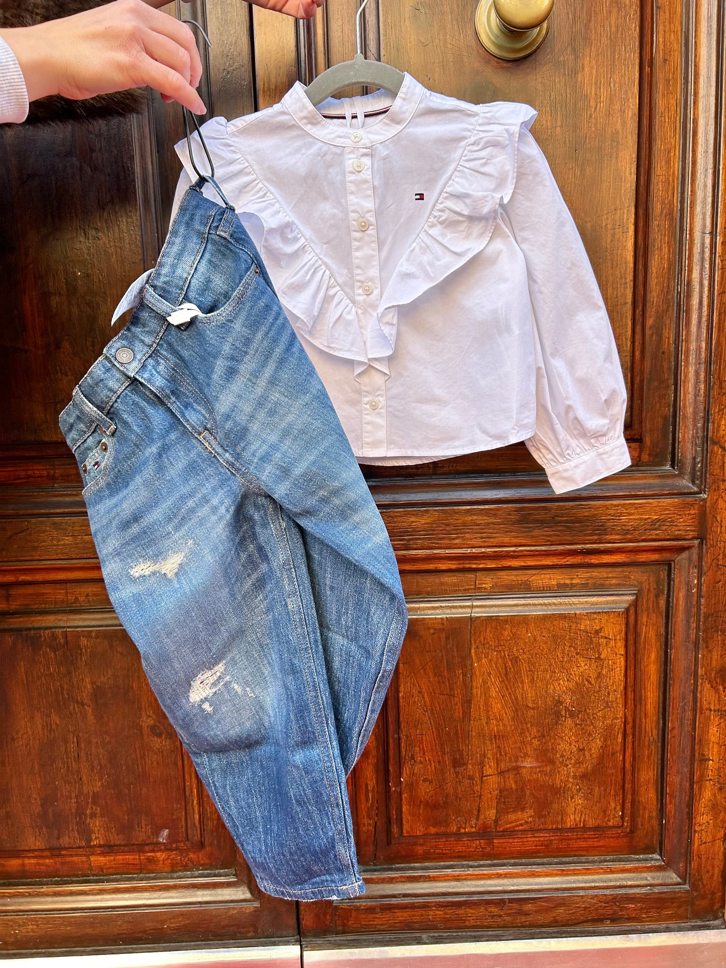 Camicia con rouches