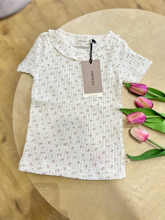 T-shirt con colletto Lil Atelier