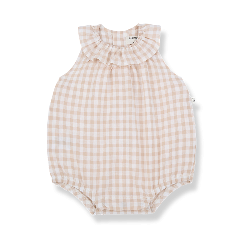 Pagliaccetto vichy con rouches