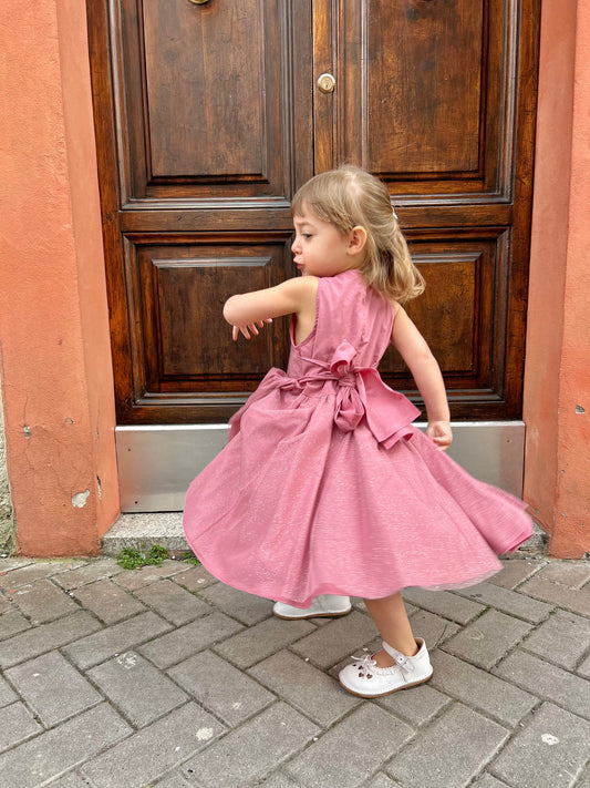 Abito tulle e fiocco