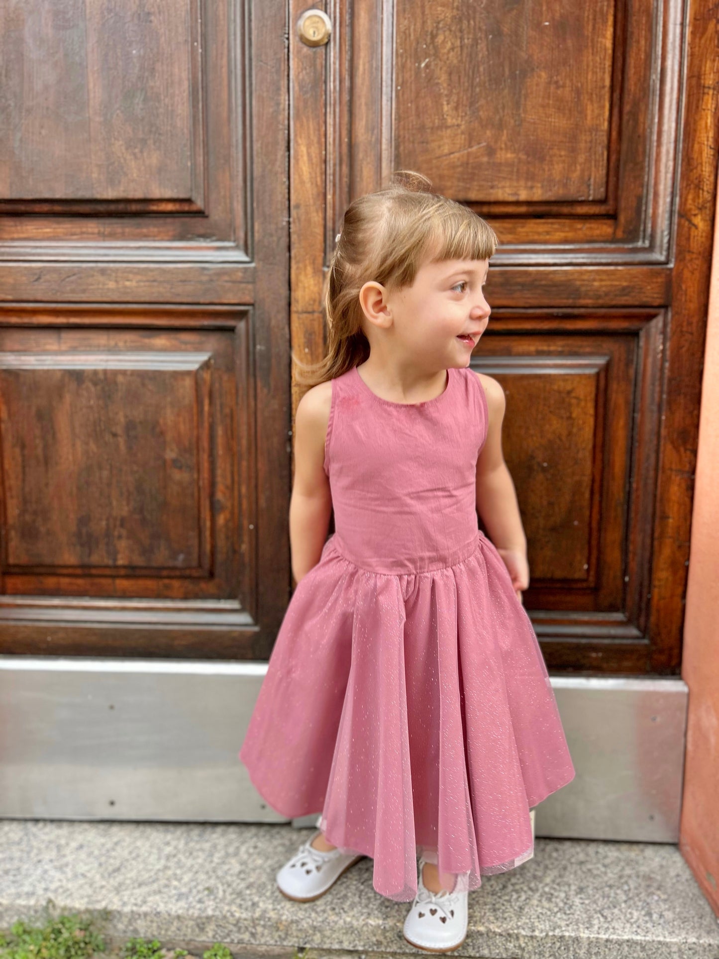 Abito tulle e fiocco