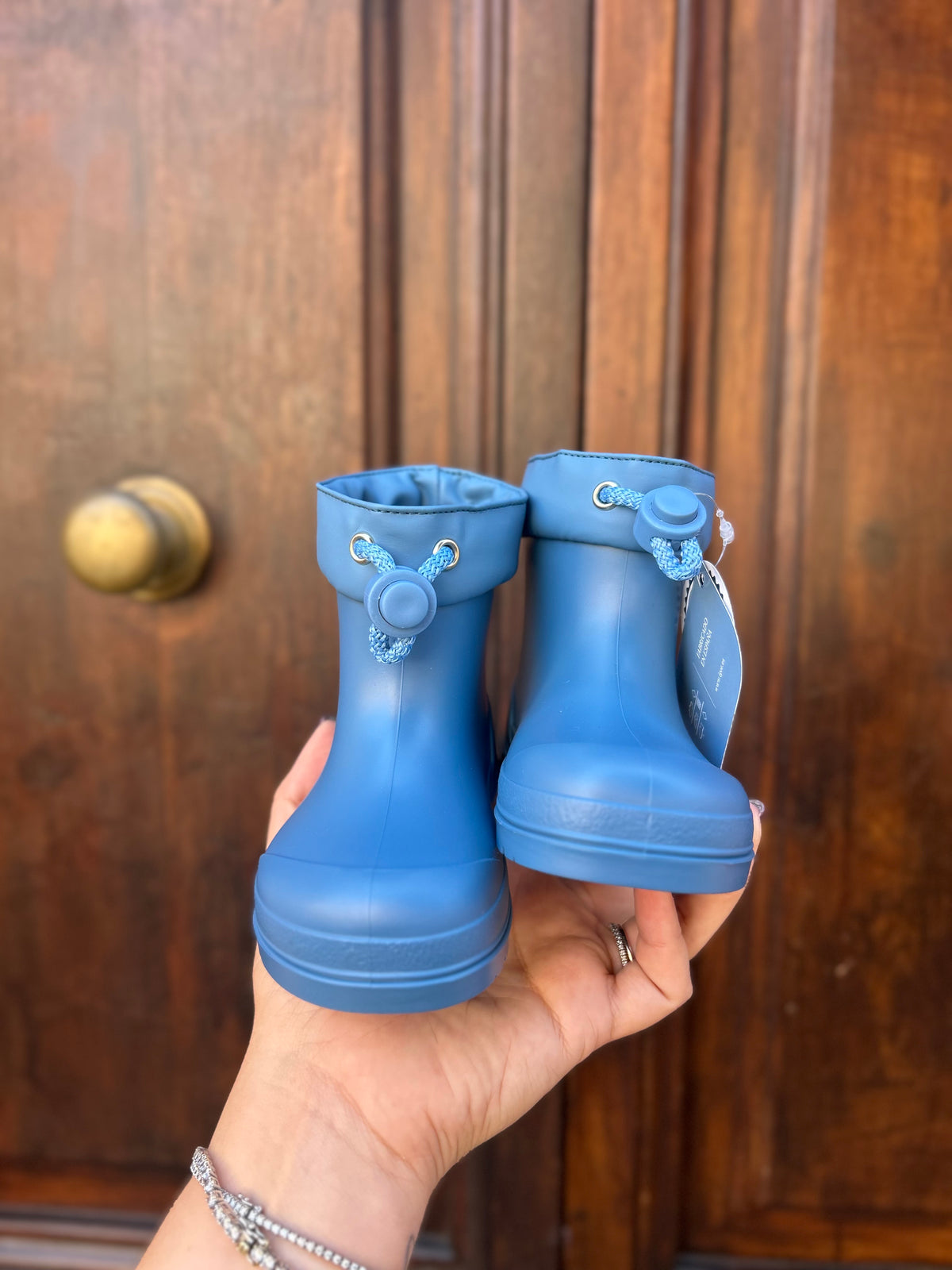 Stivali da pioggia per bambini e bambine – Blu, Rosa e Verde