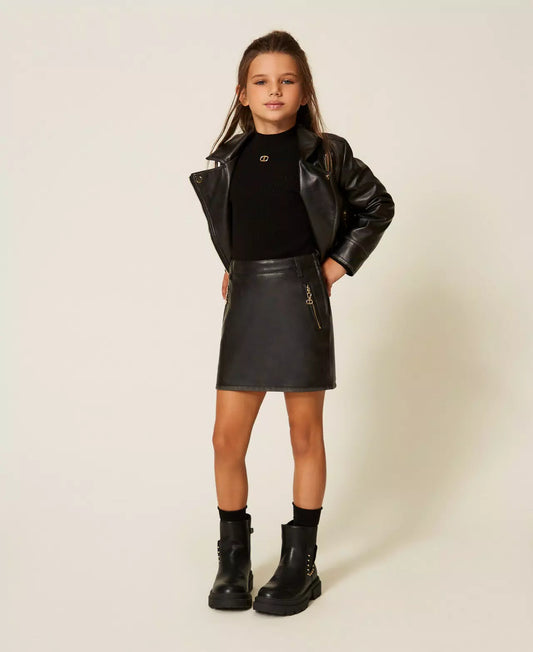 Chiodo ecopelle imbottito Twinset