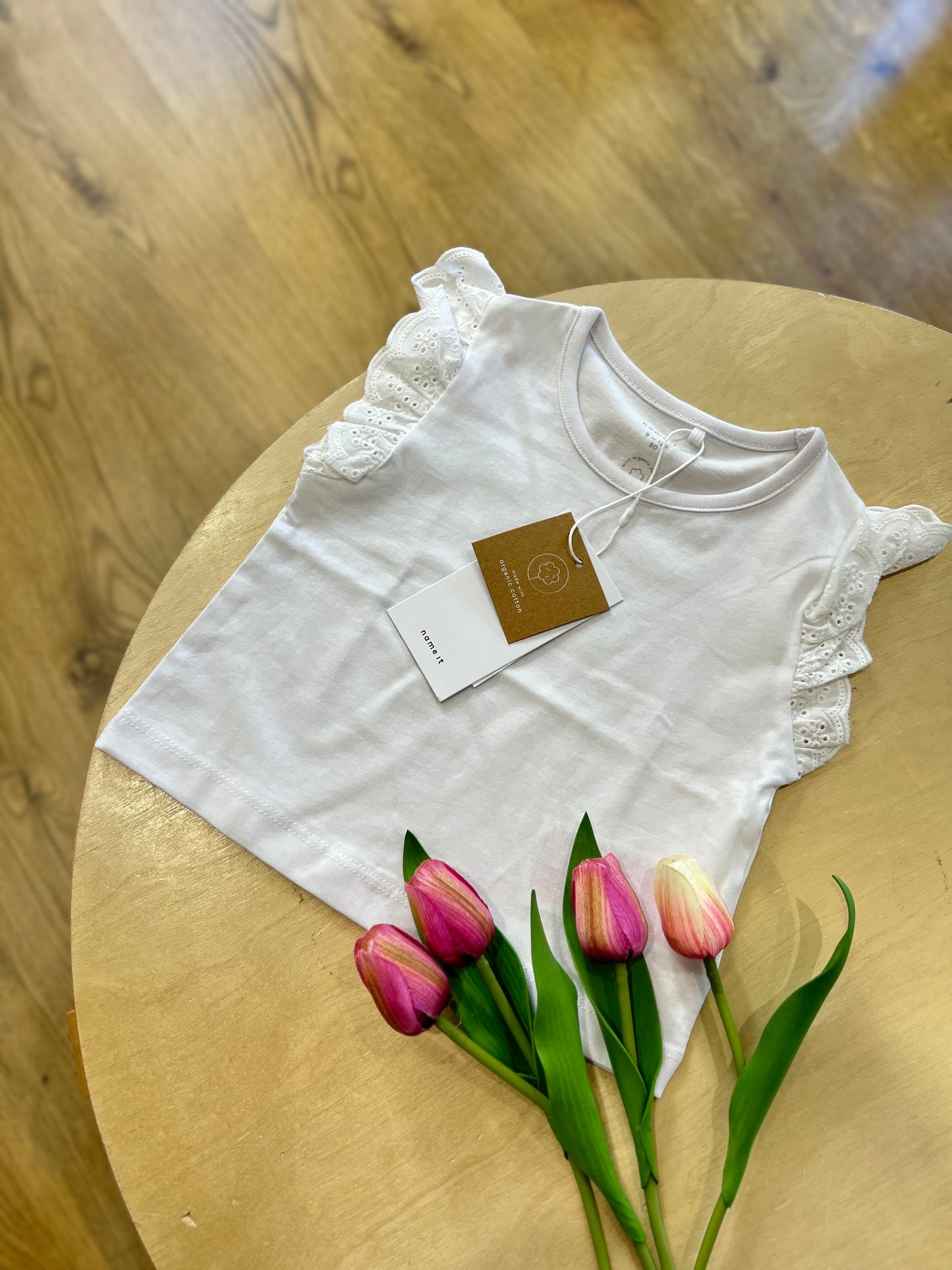 T-shirt con sangallo Name it