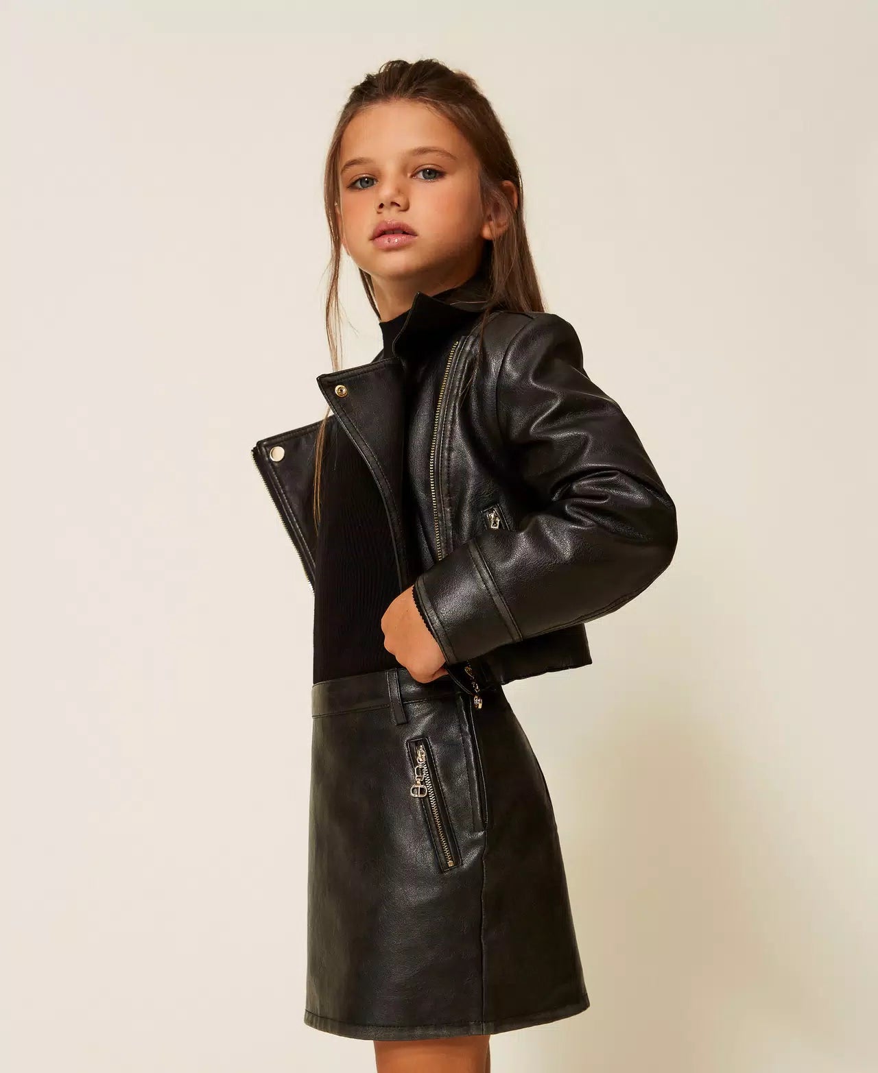 Chiodo ecopelle imbottito Twinset