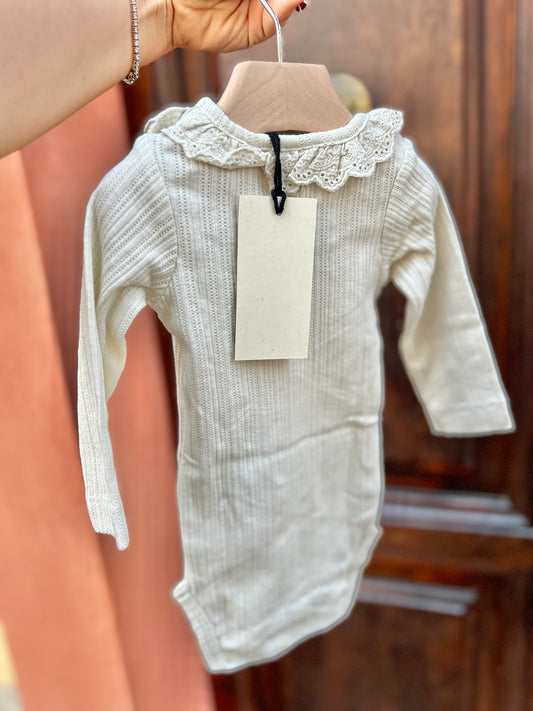 Body t-shirt con colletto