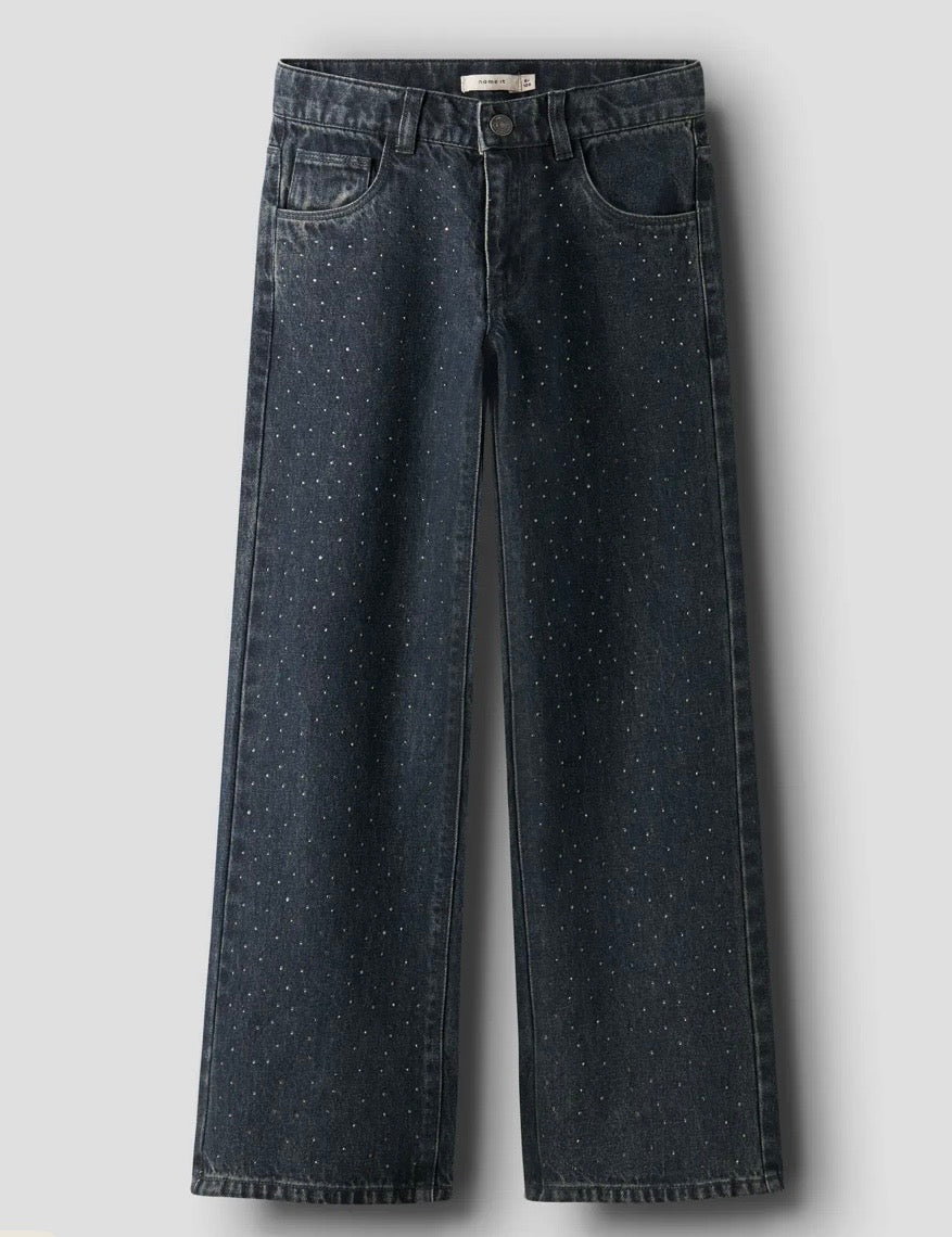 Jeans con strass