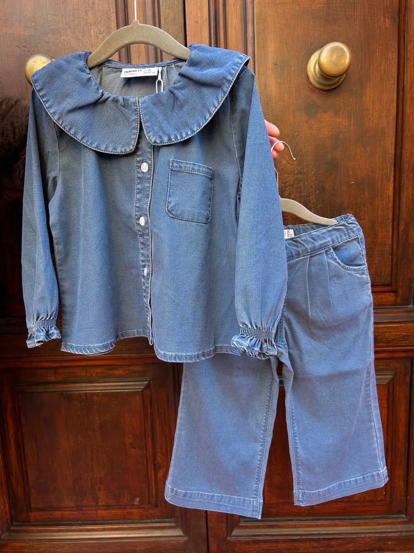 Completo effetto denim
