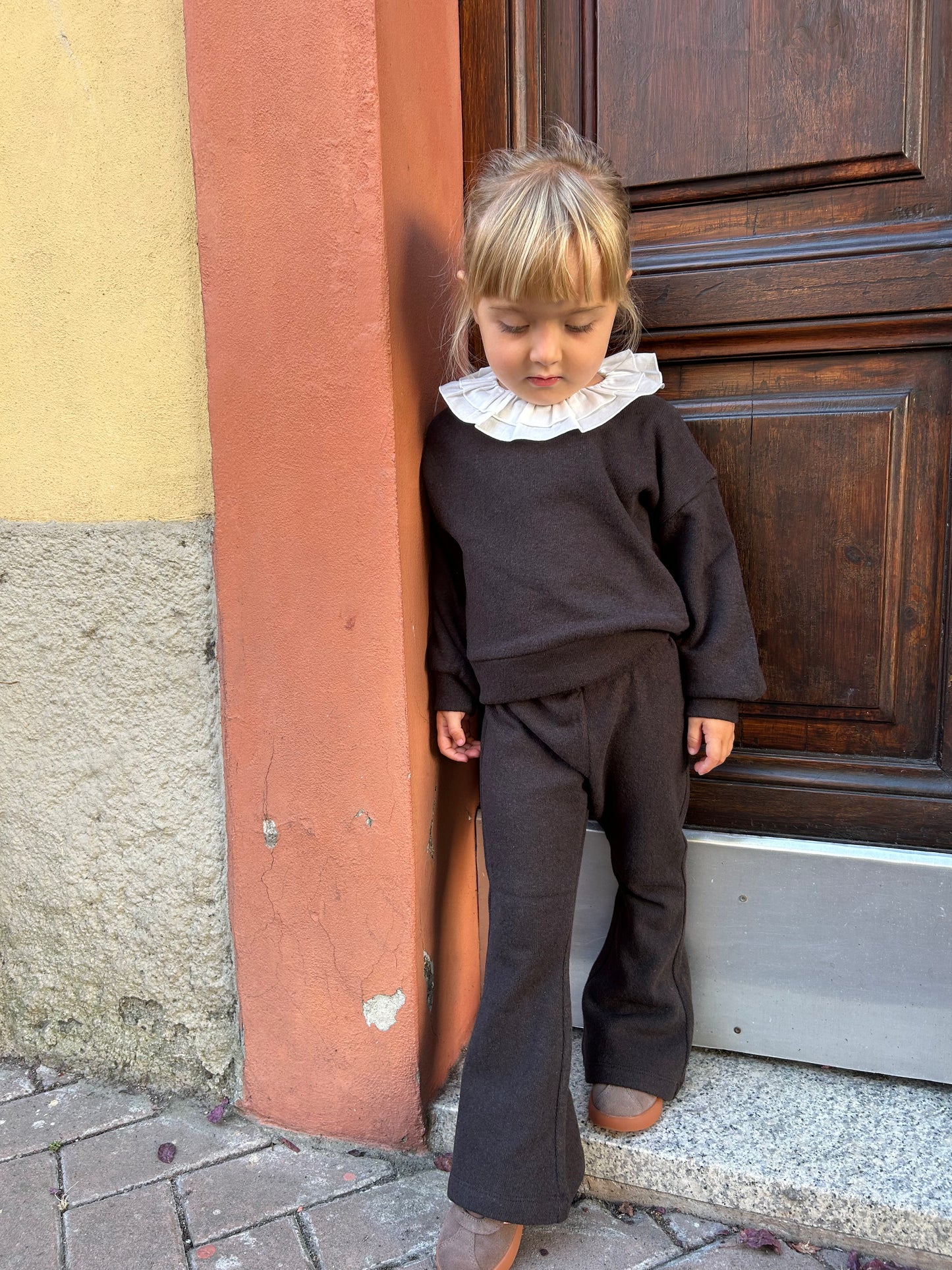 Completo in caldo cotone Brown
