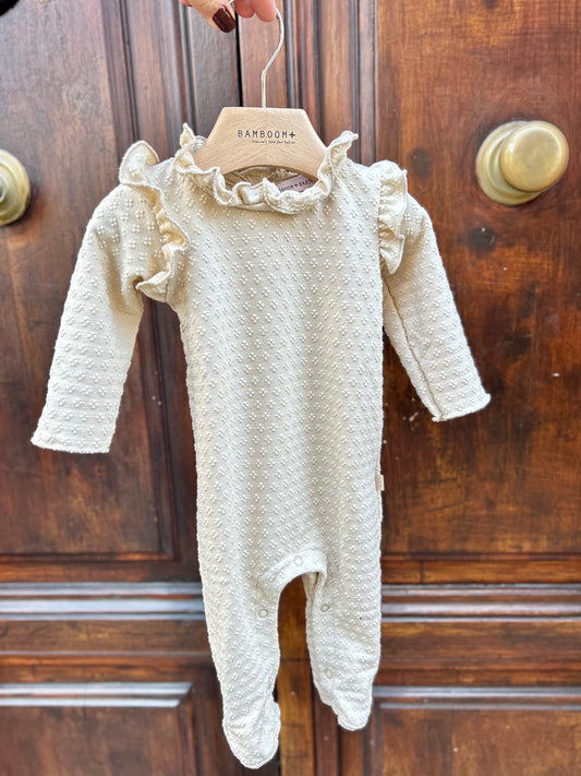 Tutina con rouches senza piedi