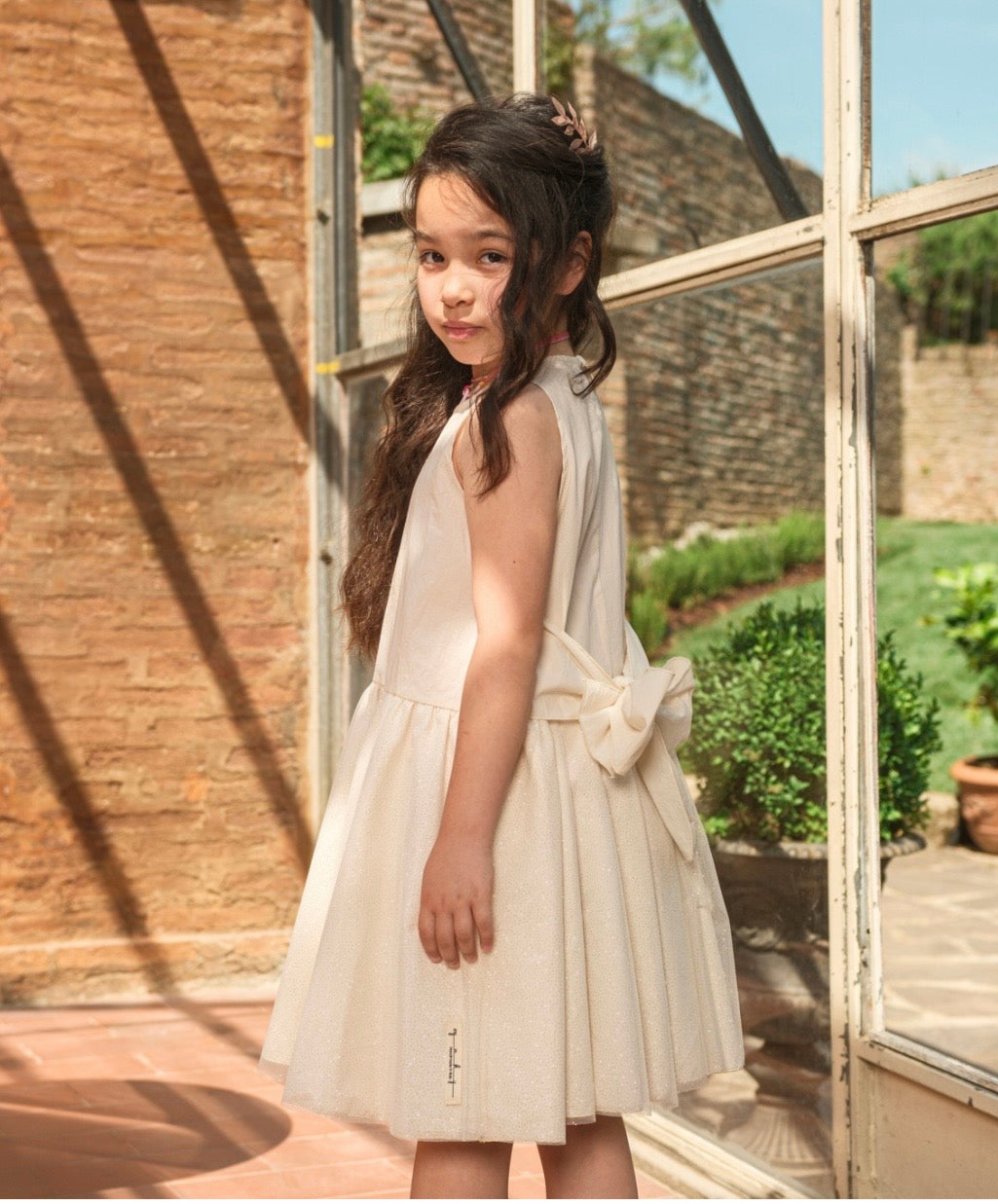 Abito tulle e fiocco