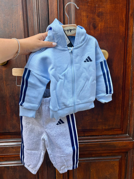 Tuta felpata con zip