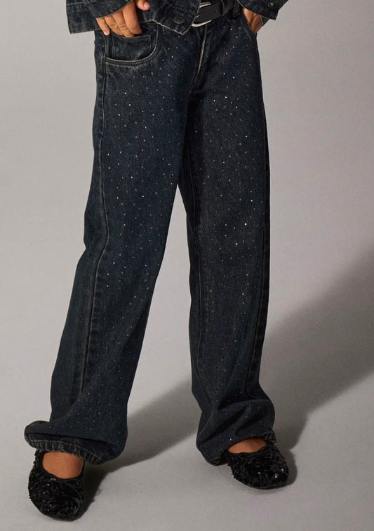 Jeans con strass