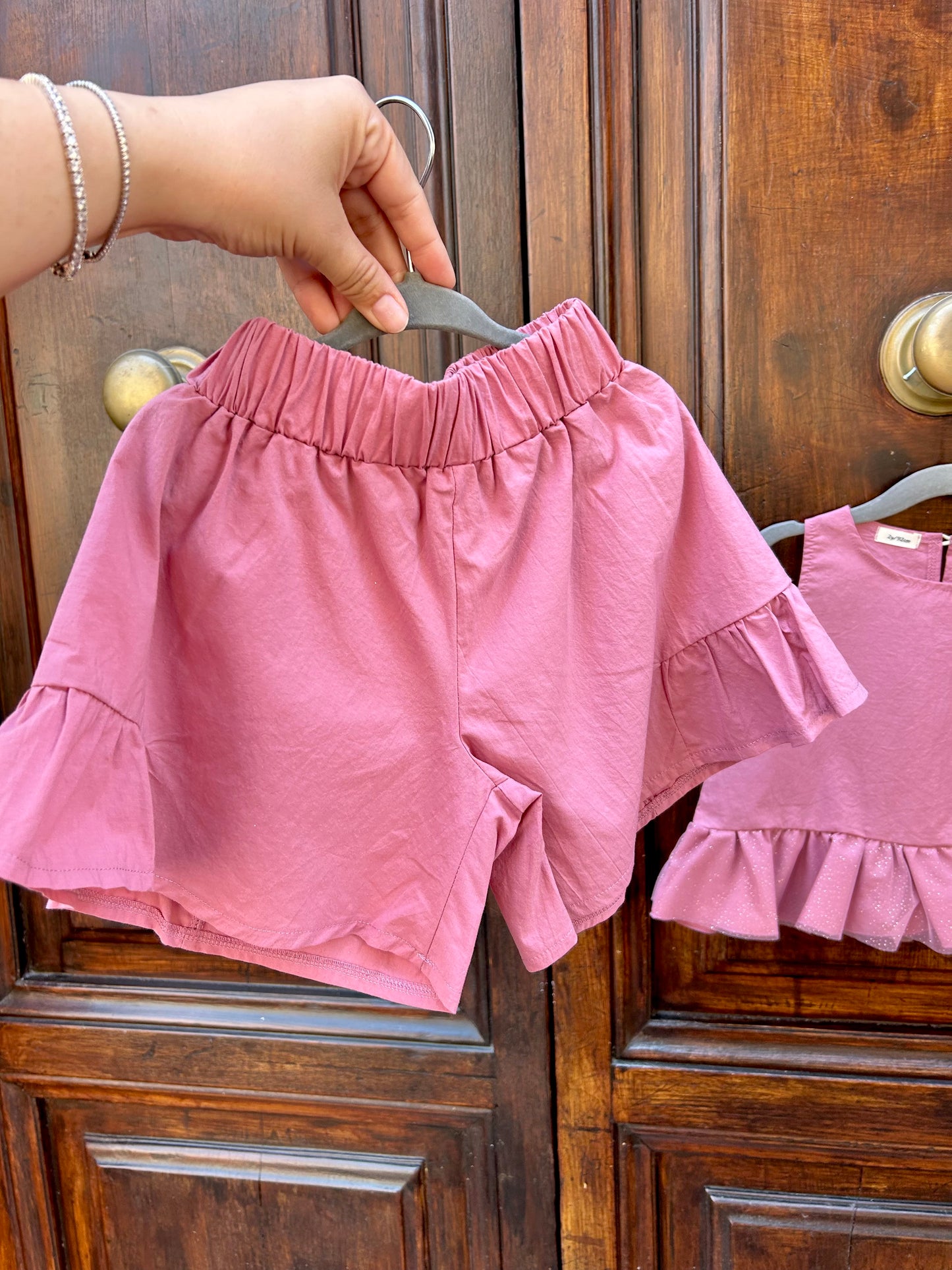 Completo rouches e tulle