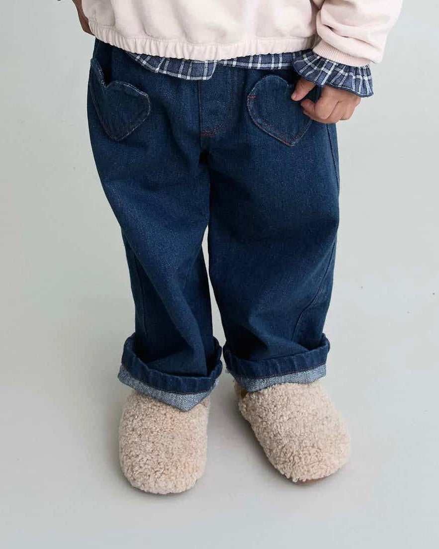 Denim con tasche cuori