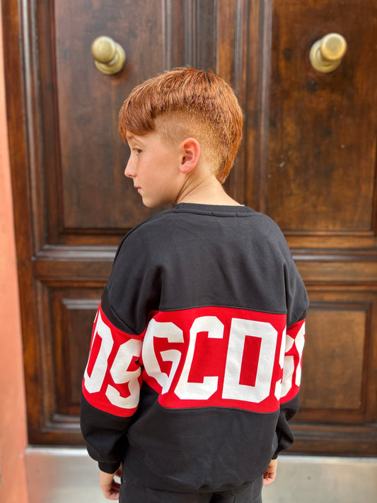 Felpa logo rosso