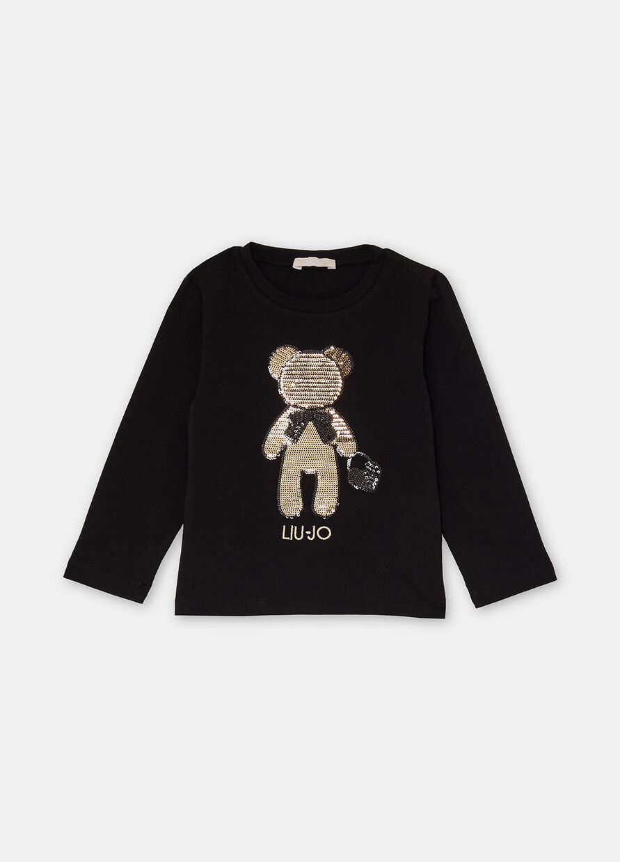T-shirt paillettes Liujo