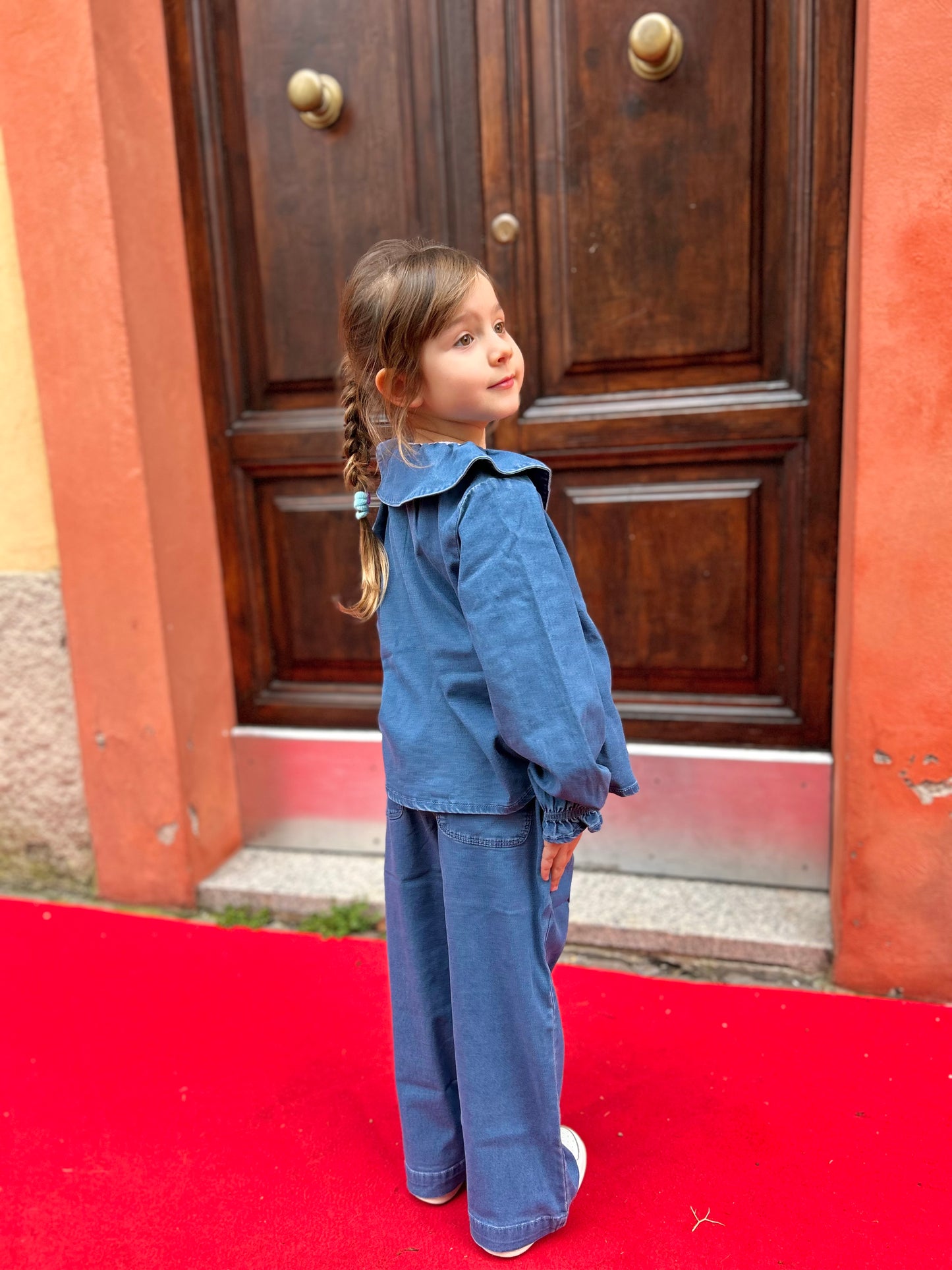 Completo effetto denim
