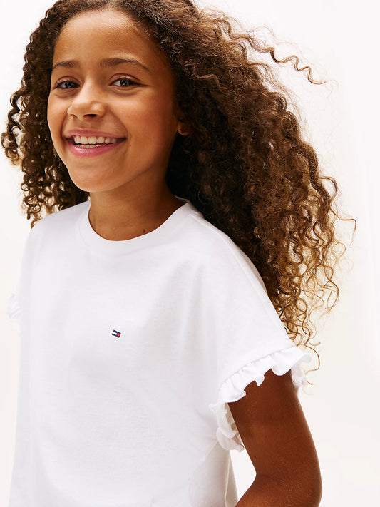 T-shirt con rouches
