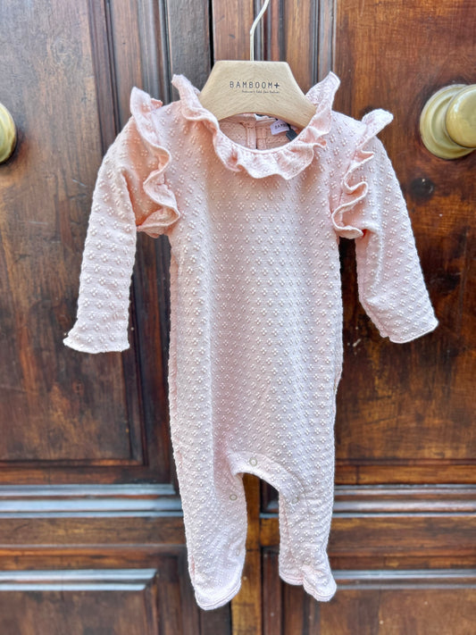 Tutina con rouches senza piedi