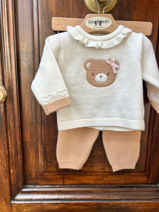 Tutina 2 pezzi cotone e lana 🧸