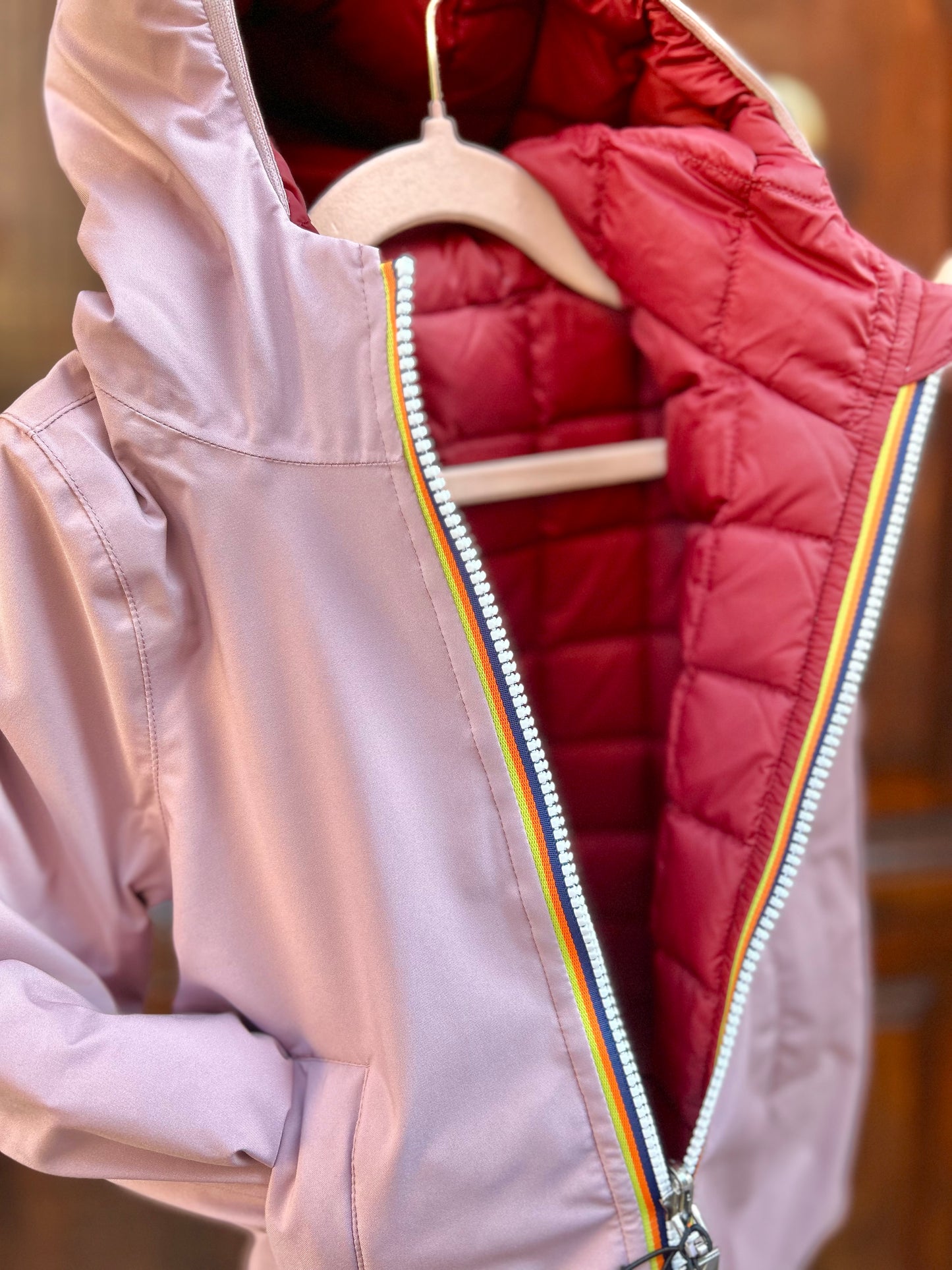 Sophie reversibile in piuma K-way