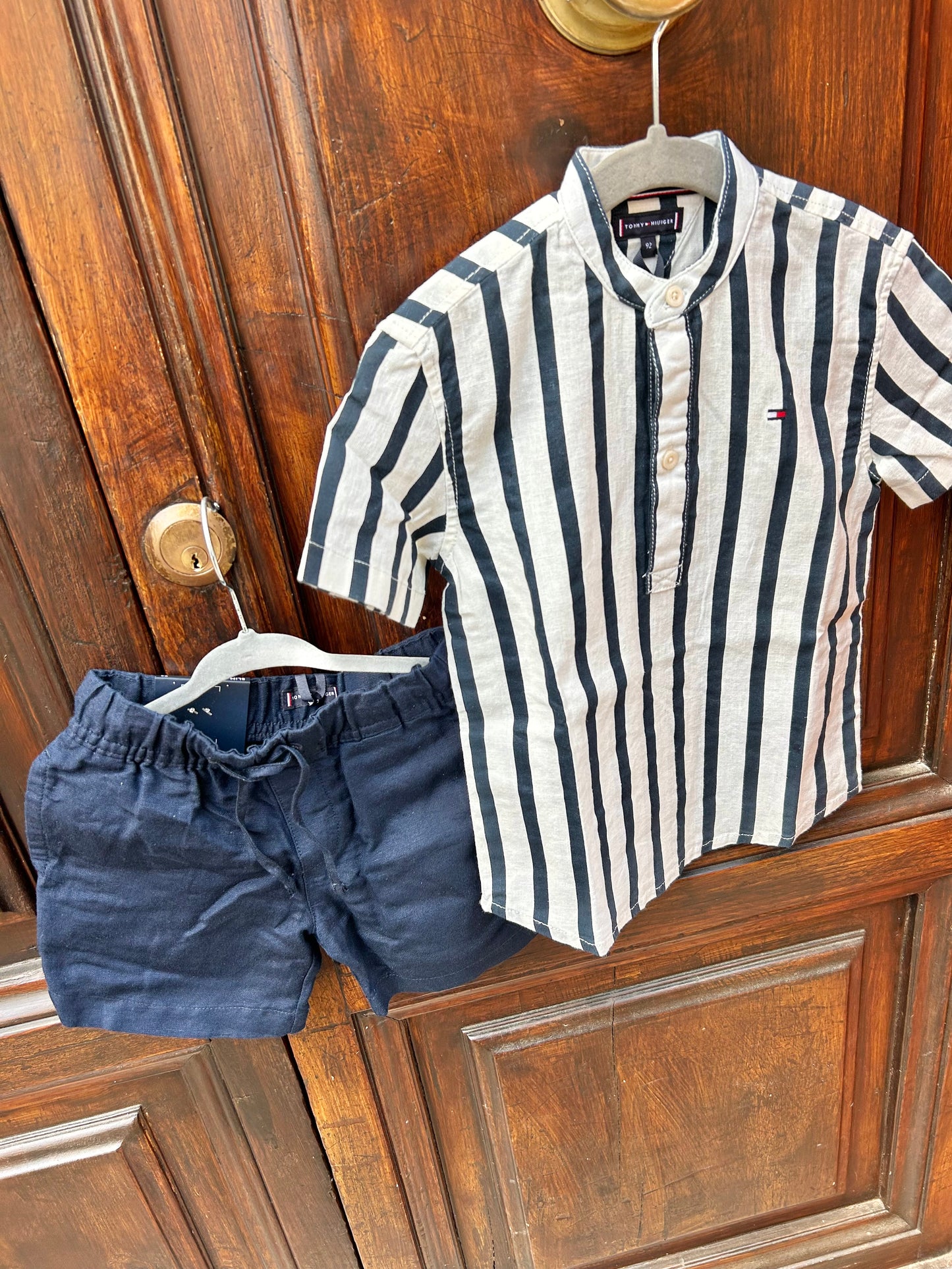 Completo misto lino e cotone